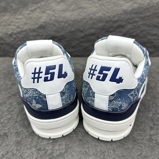 ルイヴィトン LV Trainer Monogram デニムカップルスニーカー