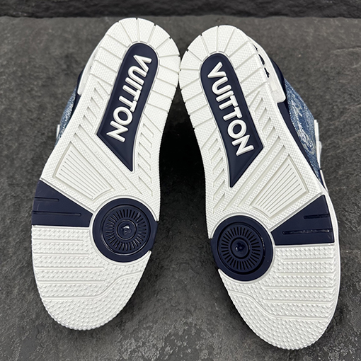 ルイヴィトン LV Trainer Monogram デニムカップルスニーカー