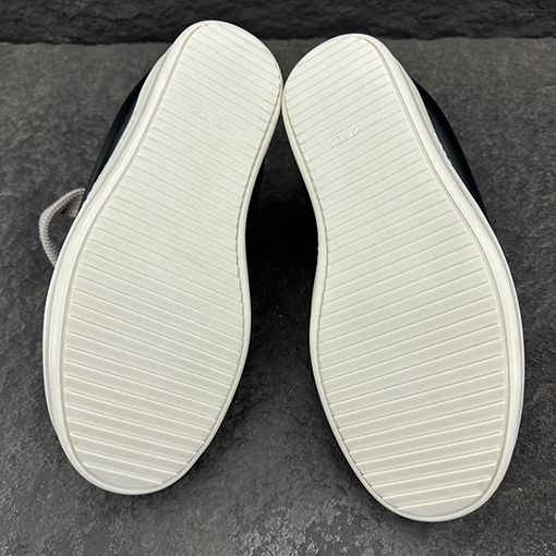 リックオウエンス JUMBO LACE シープスキンのワイドレースローカットスニーカー