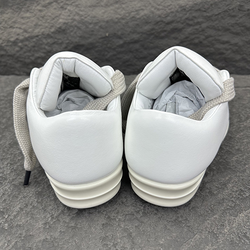 リックオウエンス JUMBO LACE シープスキンのワイドレースローカットスニーカー