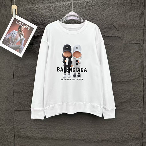 バレンシアガ Balenciaga 新モデルクルーネック長袖スウェットシャツ