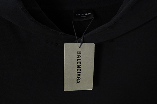 バレンシアガ Balenciaga プリント文字のダメージパーカー