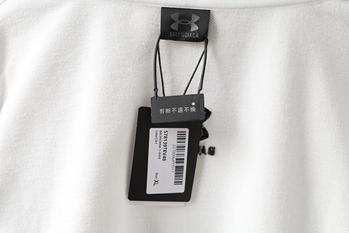 バレンシアガ Balenciaga アンダーアーマー 刺繍入り ジップアップ フード付き スウェットシャツ ジャケット