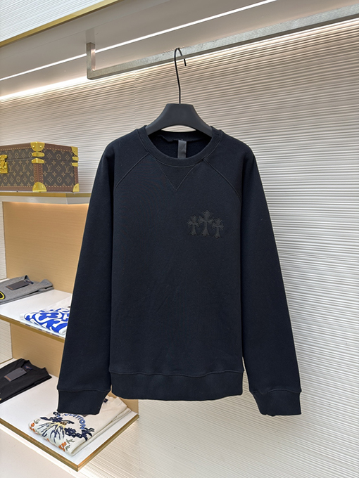 クロムハーツ ロゴクルーネックスウェットシャツ