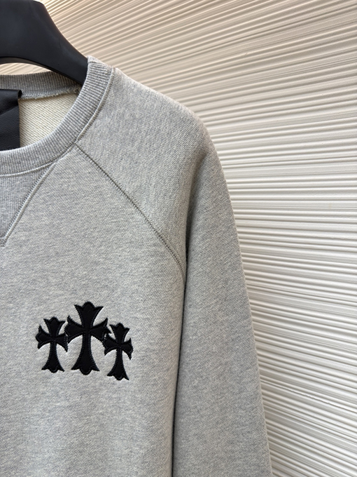 クロムハーツ ロゴクルーネックスウェットシャツ