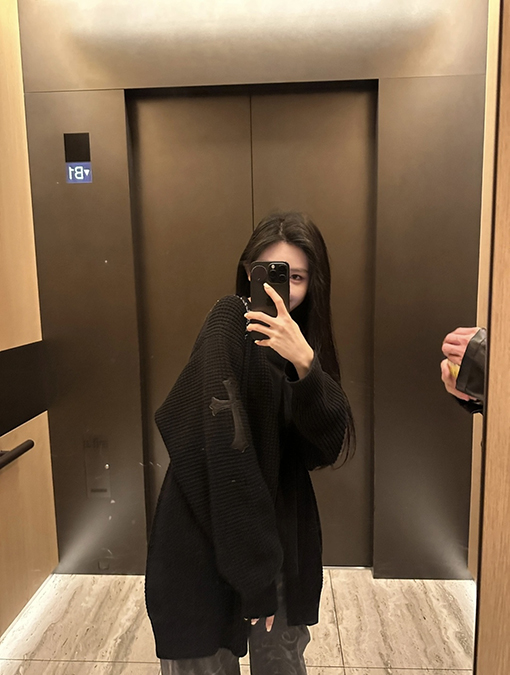 クロムハーツ ワッフルカシミアカーディガン