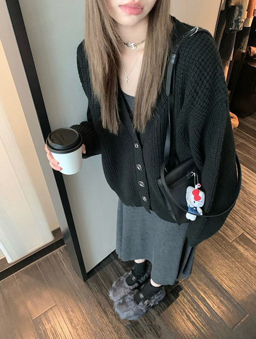 クロムハーツ ワッフルカシミアカーディガン