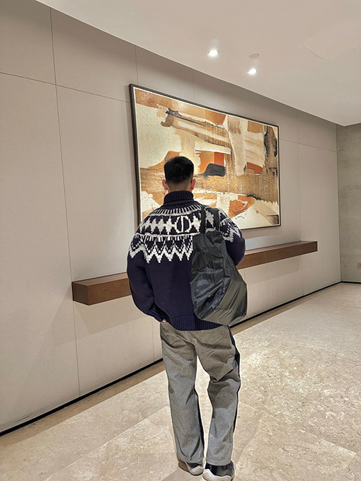 ディオール ジャカードタートルネックセーター