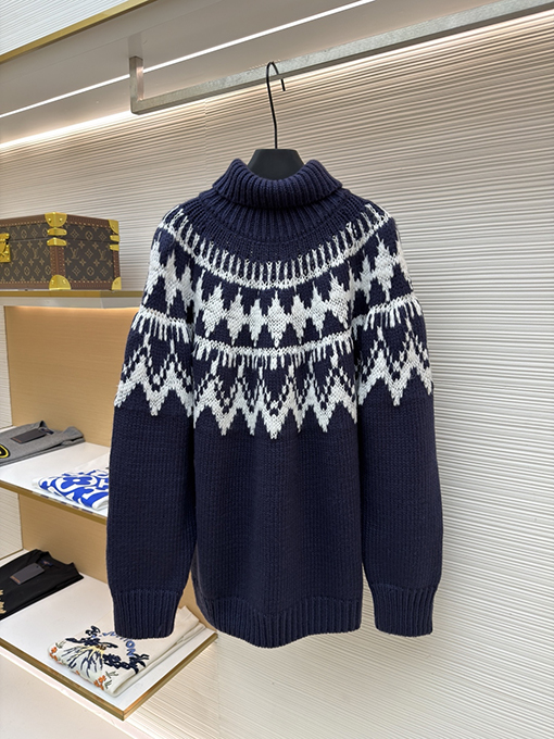 ディオール ジャカードタートルネックセーター