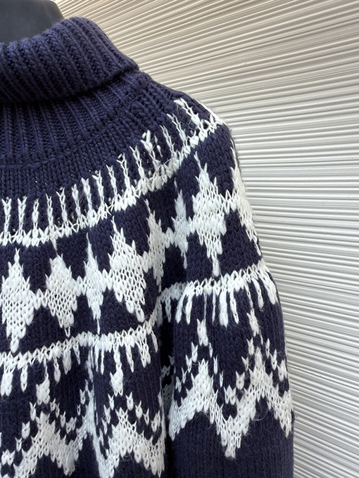 ディオール ジャカードタートルネックセーター