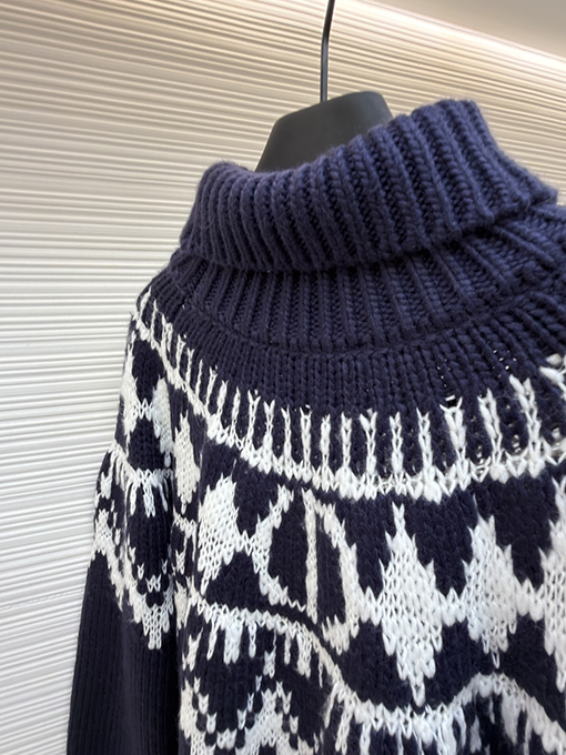 ディオール ジャカードタートルネックセーター