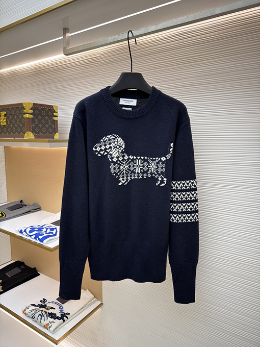 トムブラウン スノーフレークドッグウールクルーネックセーター