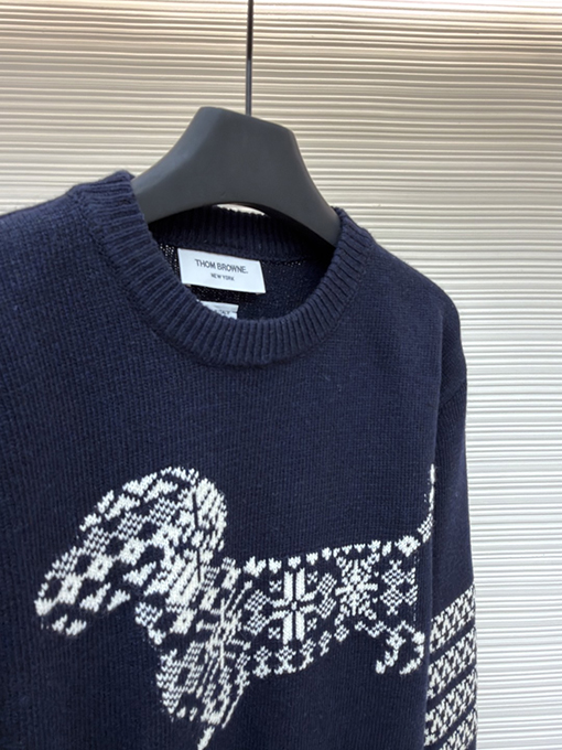 トムブラウン スノーフレークドッグウールクルーネックセーター