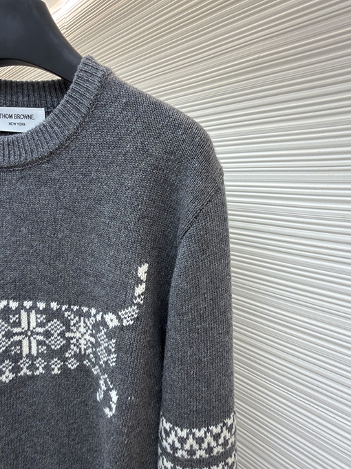 トムブラウン スノーフレークドッグウールクルーネックセーター