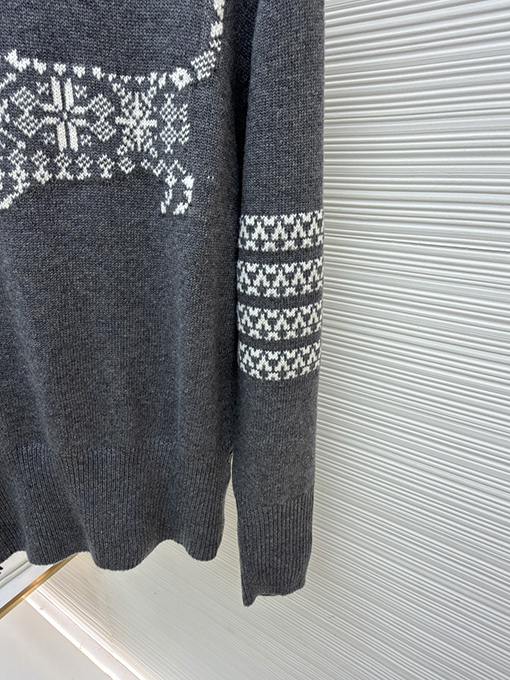 トムブラウン スノーフレークドッグウールクルーネックセーター