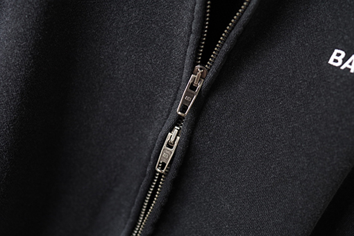 バレンシアガ Balenciaga ダメージのジップアップスウェットシャツジャケット