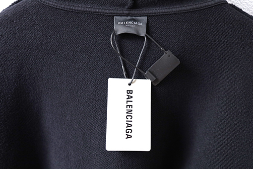 バレンシアガ Balenciaga ダメージのジップアップスウェットシャツジャケット