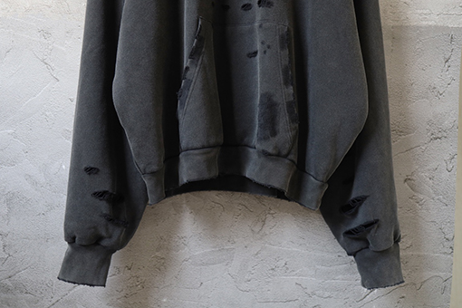 バレンシアガ Balenciaga クラシック コカコーラ ウォッシュ ダメージ フード付きスウェットシャツ