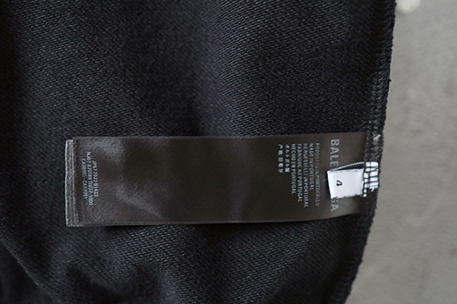 バレンシアガ Balenciaga 3B 刺繍マッドダイコーティング ウォッシュカラー ダメージジッパー フード付き スウェットシャツ