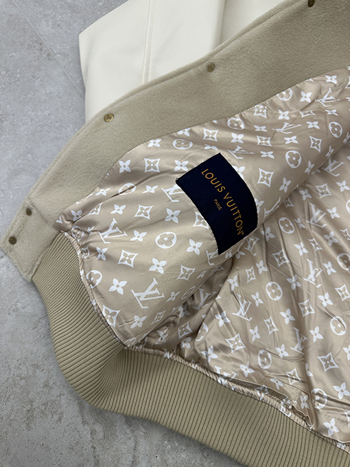 ルイヴィトン 動物の刺繍のベースボールジャケット