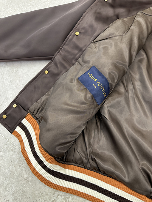 ルイヴィトン ダイヤモンド刺繍のバックコットンコート