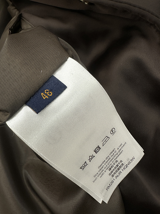 ルイヴィトン ダイヤモンド刺繍のバックコットンコート