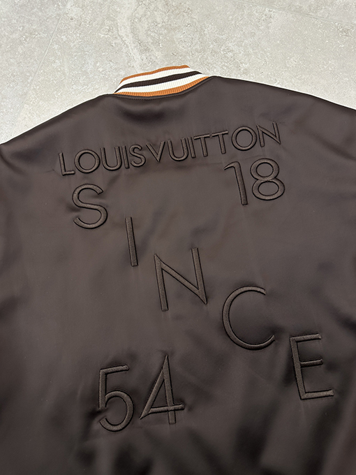 ルイヴィトン ダイヤモンド刺繍のバックコットンコート