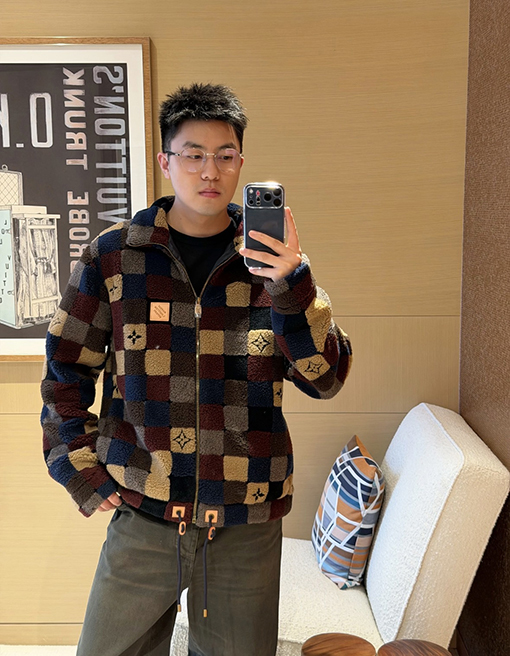 ルイヴィトンスーパーコピー チェック柄テディコート