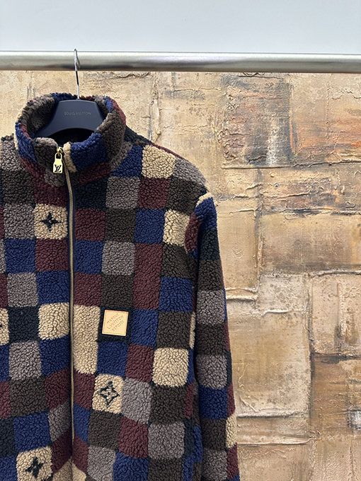 ルイヴィトンスーパーコピー チェック柄テディコート