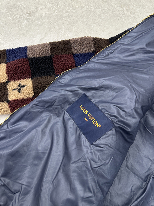 ルイヴィトンスーパーコピー チェック柄テディコート