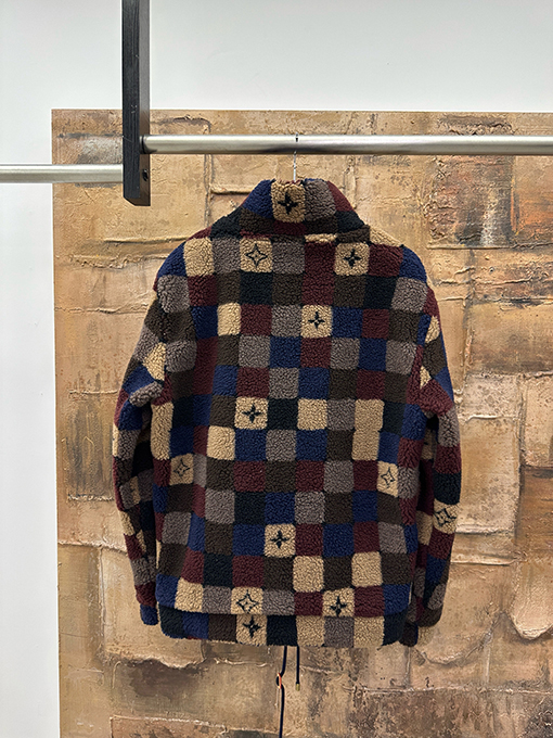 ルイヴィトンスーパーコピー チェック柄テディコート