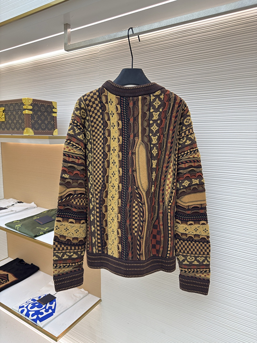 ルイヴィトン Nigo 花柄ジャカードパーフォレーションクルーネックセーター