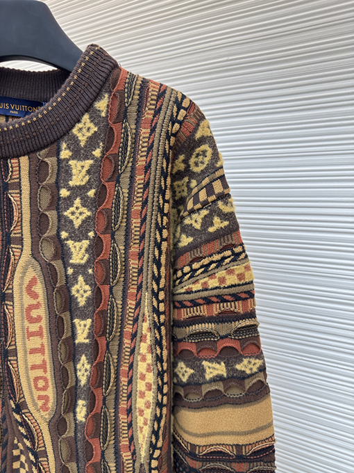 ルイヴィトン Nigo 花柄ジャカードパーフォレーションクルーネックセーター