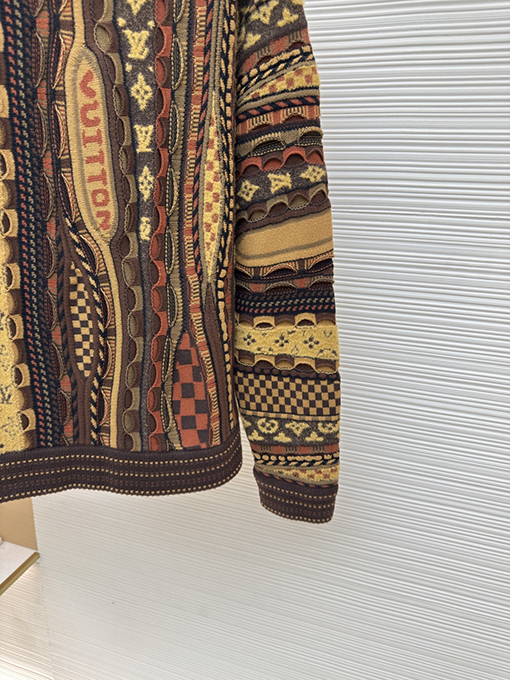 ルイヴィトン Nigo 花柄ジャカードパーフォレーションクルーネックセーター