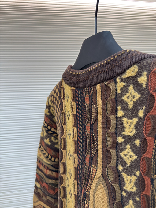 ルイヴィトン Nigo 花柄ジャカードパーフォレーションクルーネックセーター