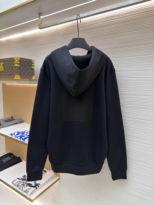 モンクレールコピー 背面に同色のロゴが入ったコットンフード付きスウェットシャツ