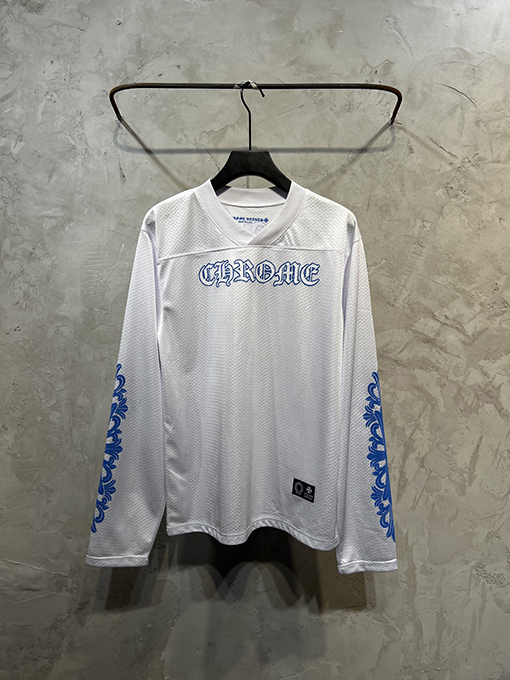 クロムハーツ 新しい配色の新しい白いメッシュベースボールジャケット