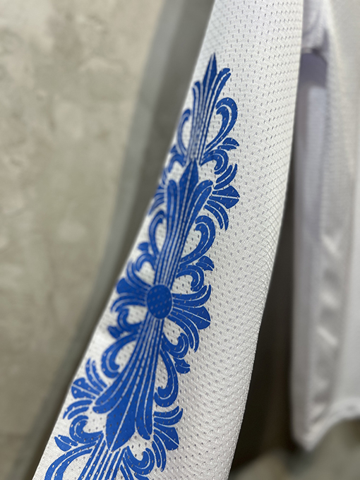 クロムハーツ 新しい配色の新しい白いメッシュベースボールジャケット