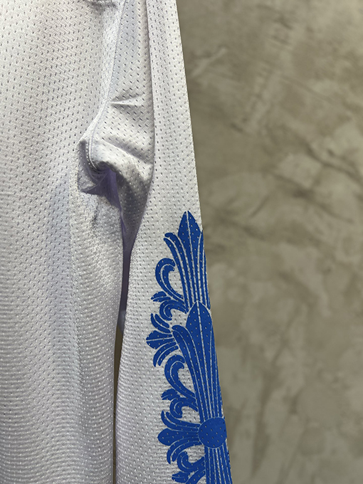 クロムハーツ 新しい配色の新しい白いメッシュベースボールジャケット