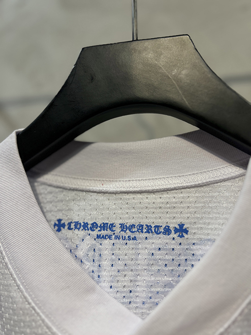 クロムハーツ 新しい配色の新しい白いメッシュベースボールジャケット