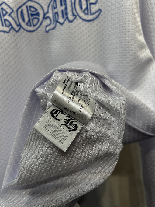 クロムハーツ 新しい配色の新しい白いメッシュベースボールジャケット