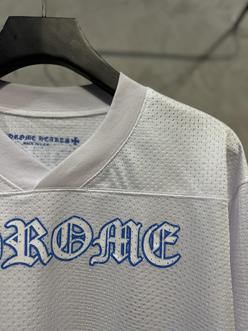 クロムハーツ 新しい配色の新しい白いメッシュベースボールジャケット