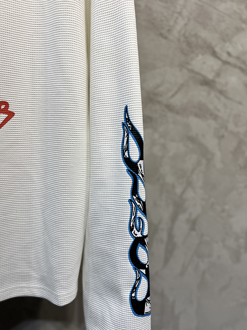 クロムハーツ Sinister 新しいクルーネックワッフルスウェットシャツ