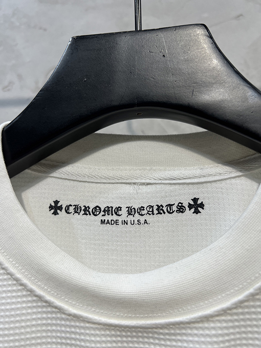 クロムハーツ Sinister 新しいクルーネックワッフルスウェットシャツ