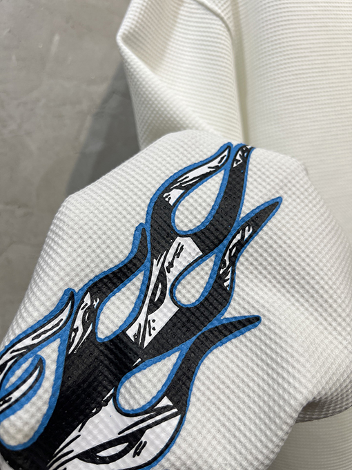 クロムハーツ Sinister 新しいクルーネックワッフルスウェットシャツ