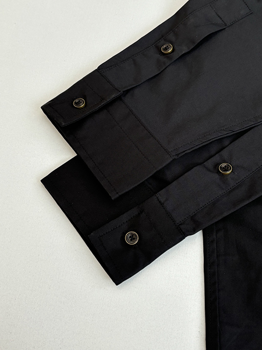 ルイヴィトン Monogram エンボスポケットカラー長袖シャツ