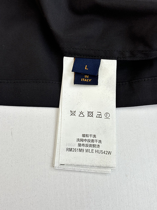 ルイヴィトン Monogram エンボスポケットカラー長袖シャツ