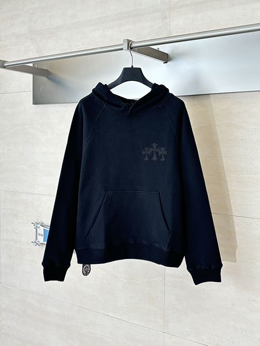 クロムハーツ アップリケ刺繍ロゴパーカー