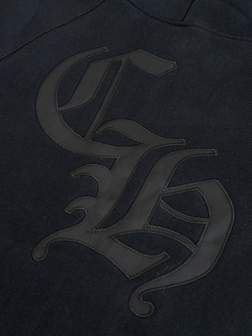 クロムハーツ アップリケ刺繍ロゴパーカー