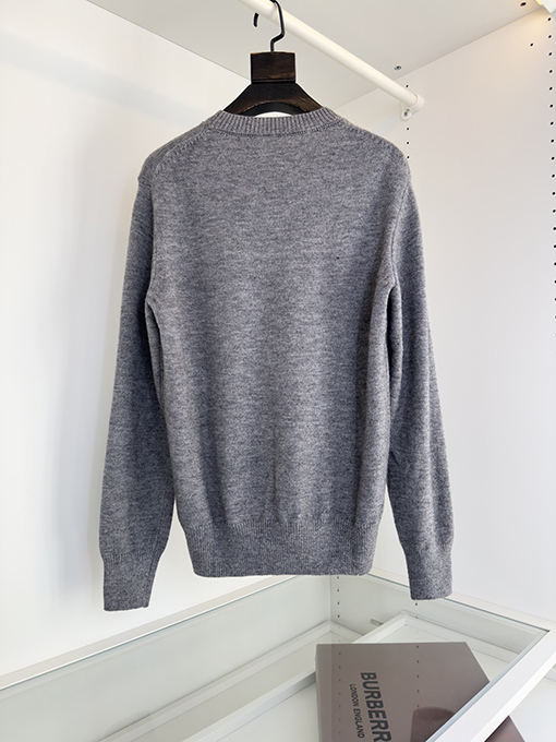 バーバリー Burberry クラシックロゴ ウォーホース インターシャ クルーネック ニット ウール セーター